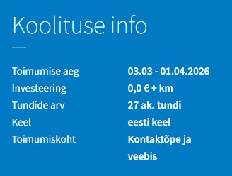 Ettevõtte digitaliseerimise koolitus väike- ja keskmise suurusega ettevõtetele